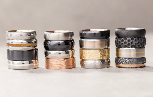 Crafting Uniqueness - Custom Men's Wedding Bands from Unconventional Materials