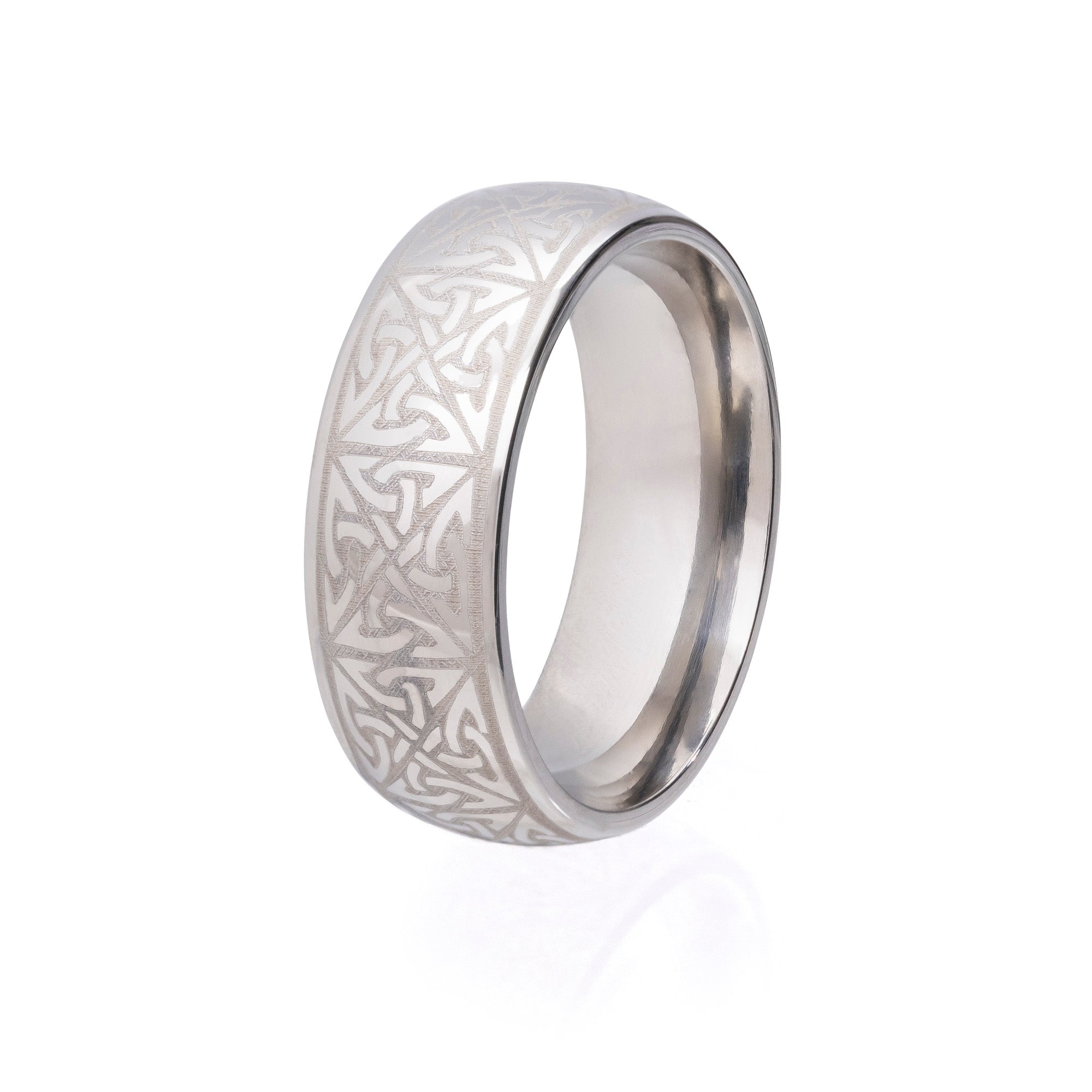 8mm Celtic Titanium Ring: Custom-Made Design – ROCKMARQ